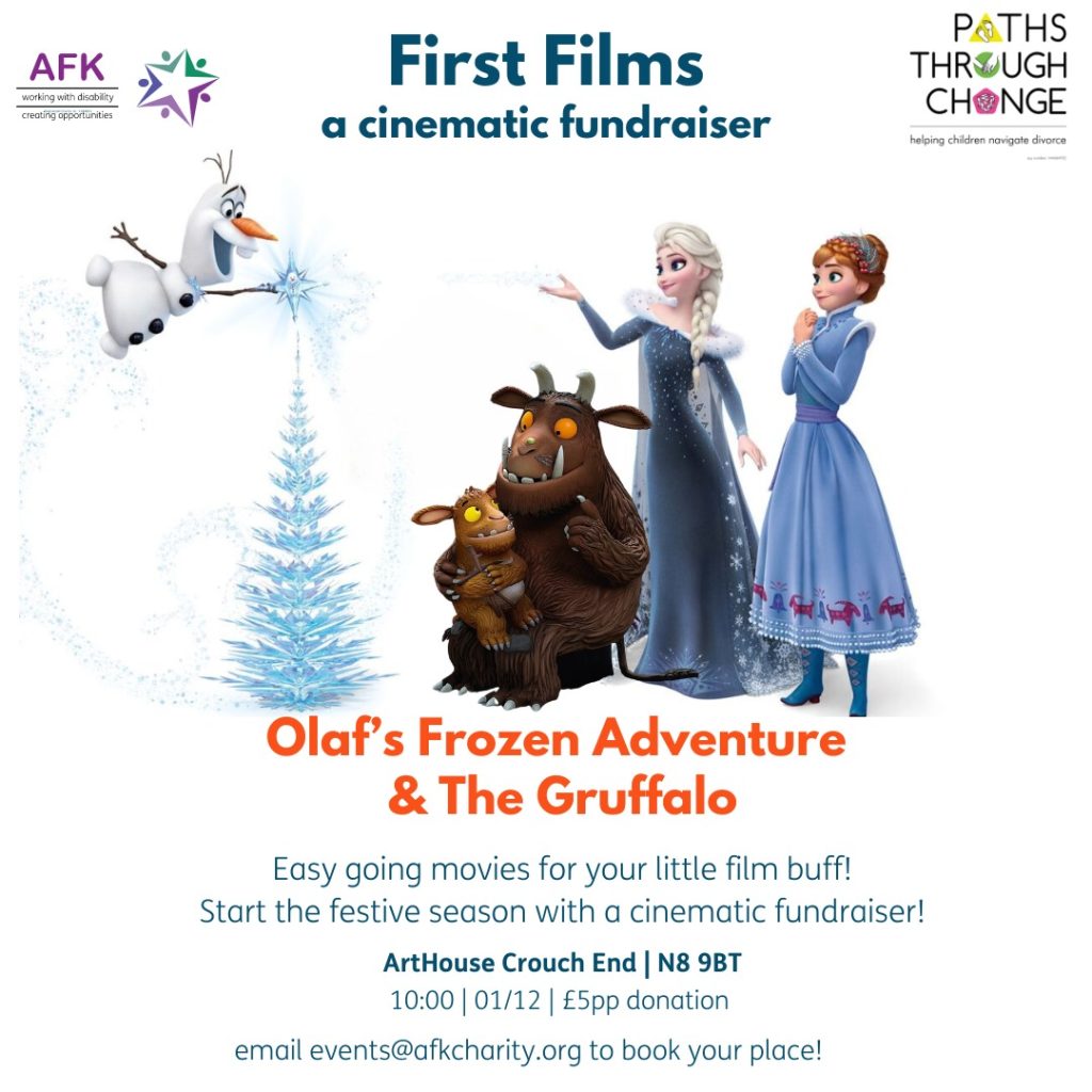 Join us for a relaxed showing of The Gruffalo's Child & Olaf's Frozen Adventure this Christmas!